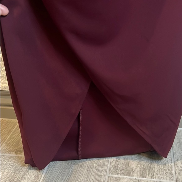 AX Paris Red Long Sleeve Sheath Dress with V-Neck for Cocktail - Picture 9 of 16